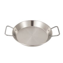 키친이레 인덕션 스텐 양수 직화 빠에야팬, 1개, 40cm