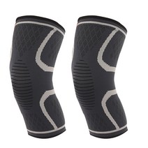 마켓에이 스포츠 테니스 축구 실리콘 무릎 보호대 그레이, 2개