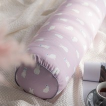 주호데코 라라래빗 바디필로우 원형 롱쿠션, 바이올렛