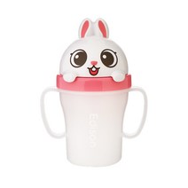 에디슨 프렌즈 흘림방지 빨대컵 3, 토끼 래니, 1개