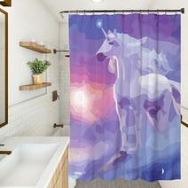 마켓에이 유니크 에니멀픽쳐 샤워커튼 YL019 150 x 180 cm, 1개