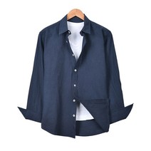 남성용 파스텔 린넨 셔츠