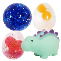 아가플러스 말랑이 촉감발달완구 계란 + 트윙클 + 콩닥계란 + 공룡 세트, 랜덤발송