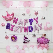 앤써핏 생일파티 장식용품 가랜드 세트 F타입, 혼합색상, 1세트