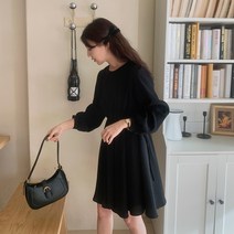 슬레일 라운드넥 플레어 스트랩 미니 원피스 cpops8373k2b