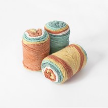 파스텔 코튼 그라데이션 실 3p, 제주감귤믹스, 193m