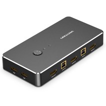 [에이텐cs22u] 벤션 2 to 1 4K HDMI USB 포터블 KVM 스위치, AFRB0