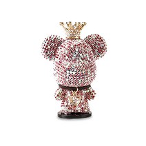 어반카 차량용 다이아 킹베어 장식소품, 핑크, 1개