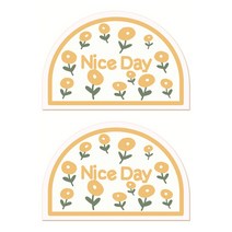 마켓감성 나이스데이 현관 발 카펫 2p, 하얀