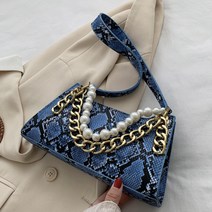 JCP 모던 체인 파이톤 숄더백