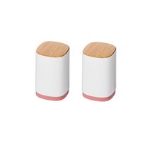 제이포 대나무 PUSH 삼색 이쑤시개 케이스, 핑크, 2개
