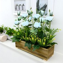 도시정원 조화 장미 울타리 화단, 블루, 1개