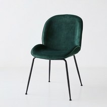 마켓비 WINGLA 벨벳의자 VI02, 다크그린, 1개