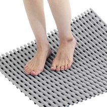 컴포리빙 욕실 미끄럼방지매트 고급 120 x 100cm, 그레이, 1개