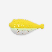 피카노리 복어 덴탈 고양이 장난감 PECA3062, 옐로우(PECA3062Y), 1개