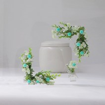럭셔리 납골당 리스 + 미니화병, 민트