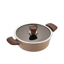 해피콜 이든 IH 전골냄비, 아몬드 베이지, 24cm