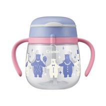 콤비 라쿠머그 새지않는 볼륨 빨대컵 240ml, 퍼플, 1개