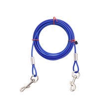 딩동펫 반려동물 더블헤드 와이어 목줄, 블루