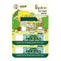 멘소래담 KKKIM 립아이스 레몬 립밤, 레몬향, 3.5g, 2개