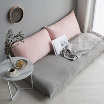 주호데코 솔리드 피그먼트 대방석 커버세트, 핑크