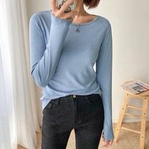 엔비룩 여성용 리프 기본 티셔츠