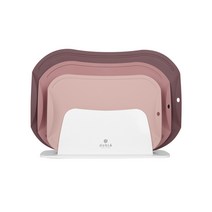도블레 칼집나지 않는 도마 버건디패키지 + ABS거치대 세트, 도마 살몬 소 + 말린장미 중 + 버건디 대 + ABS 거치대, 1세트