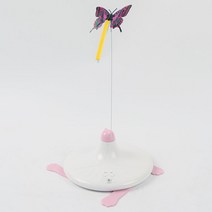 딩동펫 고양이 호랑나비 자동 장난감, TO201, 핑크