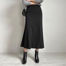 마이시즌 여성용 슬레잇 머메이드 밴딩 스커트