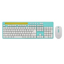 TGIC 컴퓨터 블루투스5.0 무선 키보드 마우스 세트, 민트, TGC-BMK520, 일반형