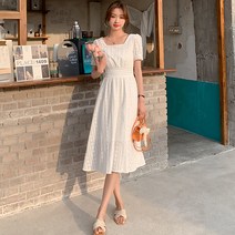 어썸풀 포임 자가드 원피스