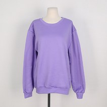 오키 여성용 클래식 기모 무지 맨투맨