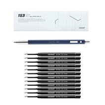 모나미 153 아이디 볼펜 1.0mm + 리필심 FX700 1.0mm 12p 세트, Midnight(볼펜), 블랙(리필심), 1세트