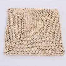 솔리드룸 사각 라탄 테이블매트, 베이지, 30 x 35 cm