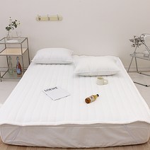 슈에뜨룸 어바웃 시어서커 누빔 침대패드, 퓨어화이트