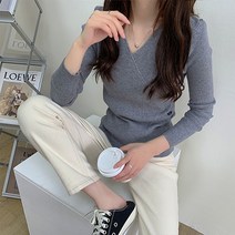 레몬소울 여성용 카낭 골지 랩 니트티