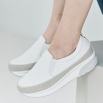 유니크9 여성용 고급스러운 배색스티치 슬립온