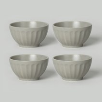 쓰임 마일드 매트 공기, 그레이, 4개