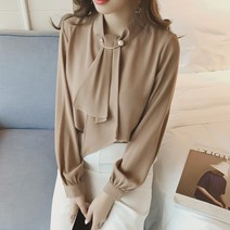 셀레네 여성용 넥라인 포인트 블라우스