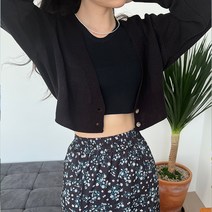 럽스 여성용 랩랩 브이넥 랩스타일 가디건