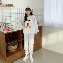 클릭앤미 여성용 미키셧트레이닝 상하의 세트