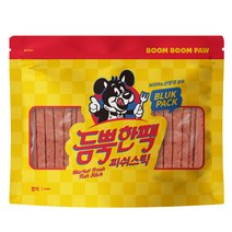 붐붐포 듬뿍한팩 피쉬 스틱 강아지 간식 져키 3개입, 1세트, 참치