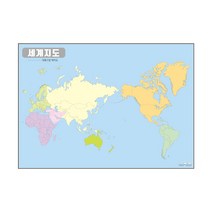 지도닷컴 세계지도 대륙구분 백지도 양면코팅형 150 x 110 cm, 1개