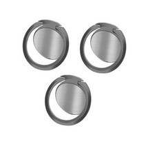 위드웍스 초슬림 아연합금 컬러 휴대폰 핑거링 1.8mm, 3개, 블랙