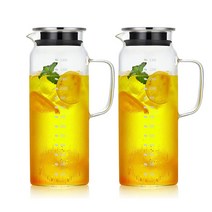 소홈 비바 내열유리 물병 2p, 투명, 1300ml