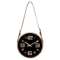 미트라샵 가죽줄 벽시계, 블랙