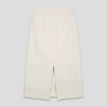 미쏘 트위드 세미 A라인 롱스커트