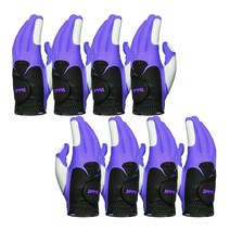 볼빅 여성용 VAIB 합피 컬러 골프장갑 양손착용 4세트, 퍼플