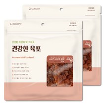 굿데이 건강한육포 반려견간식 400g, 2개, 소고기 + 고구마 혼합맛