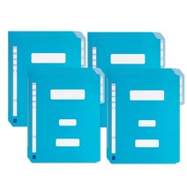 오피스디포 컬러정부화일 10p, 청색, 4개